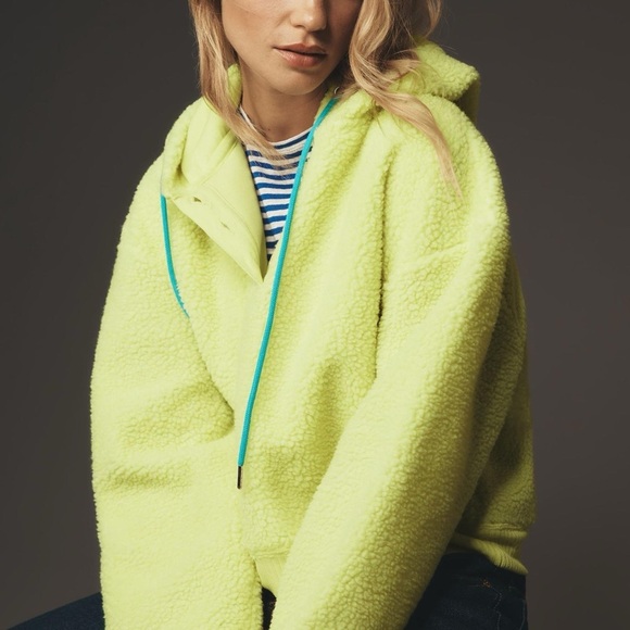 Anthropologie Jackets & Blazers - Anthropologie Porridge Quinn Sherpa Fleece Hoodie Size XS EUX